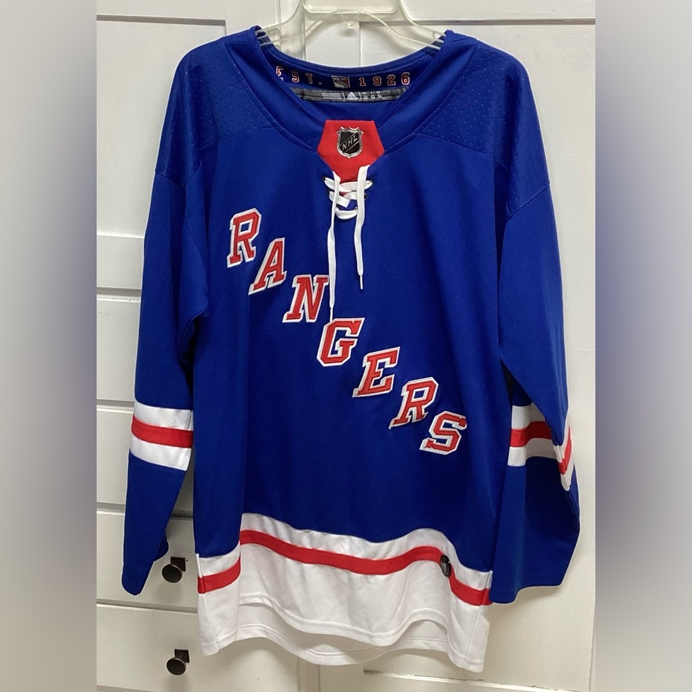 Adidas Blue Rangers Hockey Jersey #22